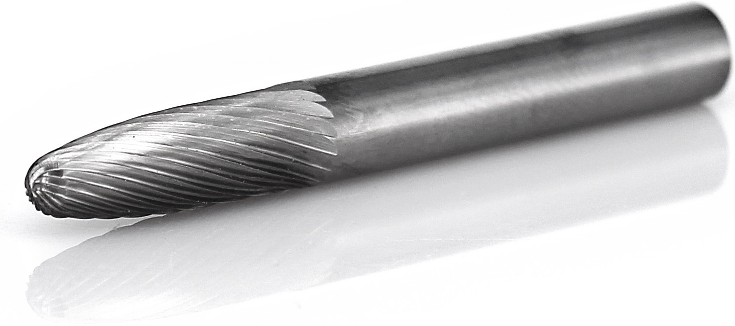 procut Hartmetallfrässtift Rundbogenform RBF F60618-2 Schaft-∅ 6 mm - Kopf-∅ 6 mm - Standardverzahnung (PC-F60618-2) Bild-01
