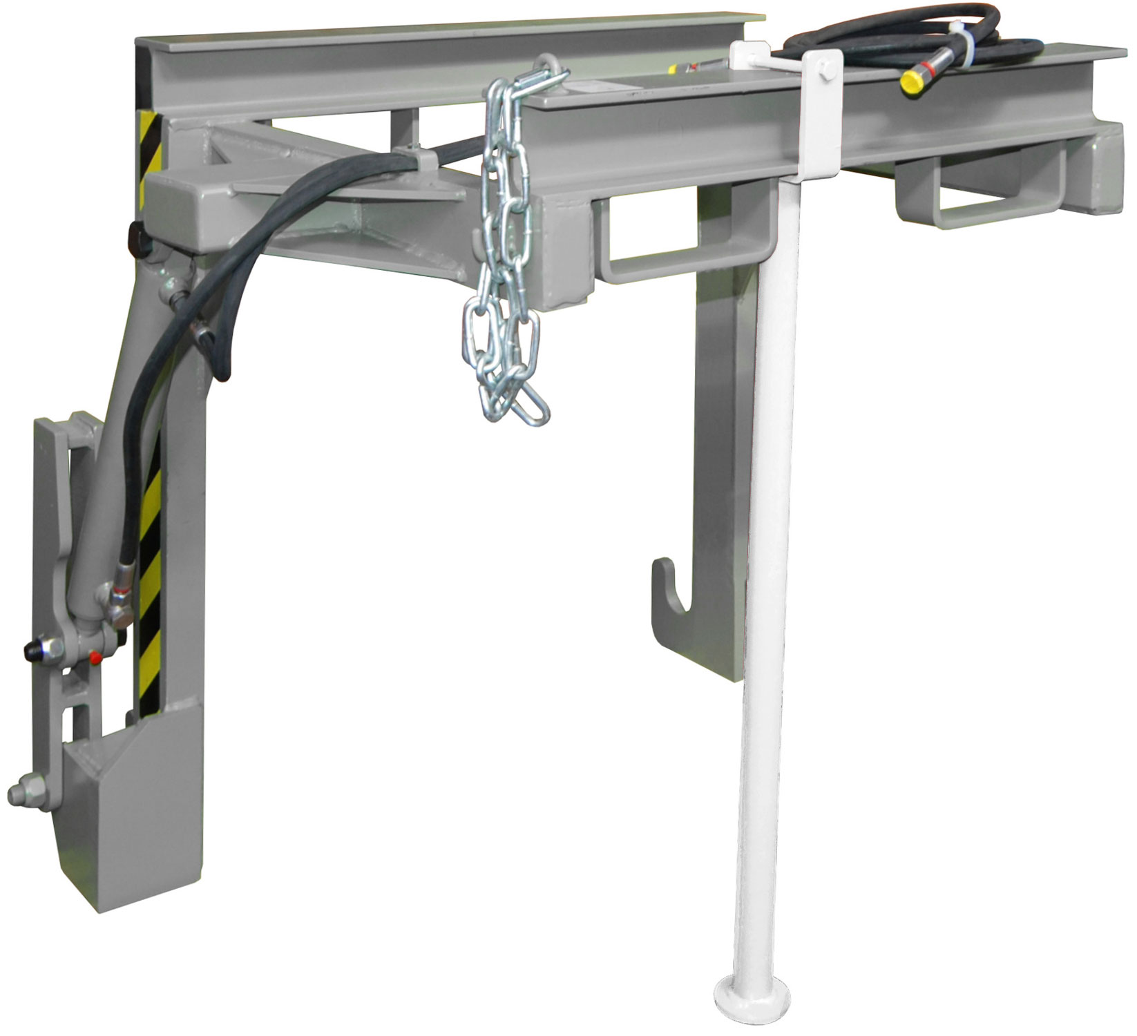 Bauer Stapelkippbehälter Traverse BST-H-55 - RAL 7005 Kippvorrichtung hydraulisch für Kippmulde 550 Liter - Schuttmulde mausgrau pulverbeschichtet (BA-4421-12-0000-5) Bild-01