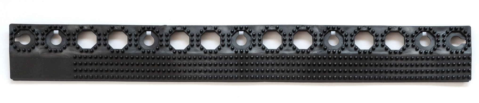 Miltex Leiste Yoga Grip Ultra schwarz weiblich - 500 x 60 mm Abschlussleiste PVC für Yoga Grip Ultra Matte | durchbrochene genoppte Oberfläche - ohne Adapter (MT-15020W) Bild-01