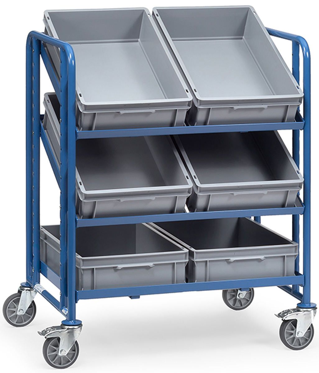 Fetra Eurokastenwagen mit sechs Kästen 820 x 610 mm