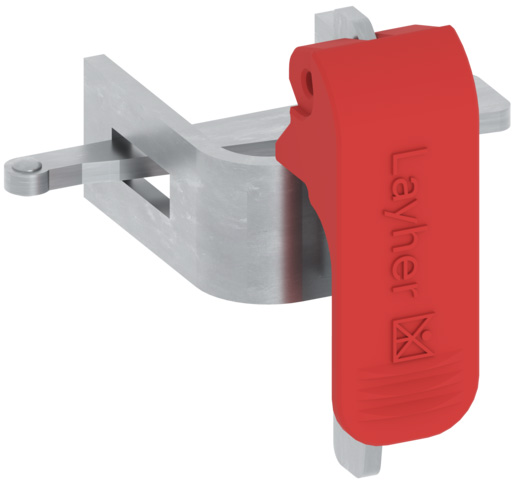 Layher AGS Geländeradapter Keilkopf Geländerverbingung zwischen AGS- und Allroundsystem (LG-2602.016) Bild-01