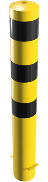 Schake Stahlrohrpoller OE Ø 152 mm gelb | schwarz - 1,20 m