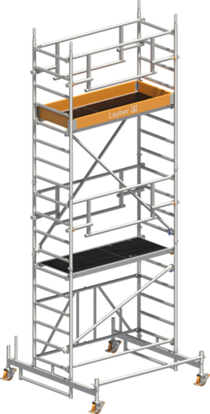 Rollgerüst Layher Zifa P2 SAFETY Plus 1426214 - Arbeitshöhe 5,76 m  (LS-1426214) Bild-02