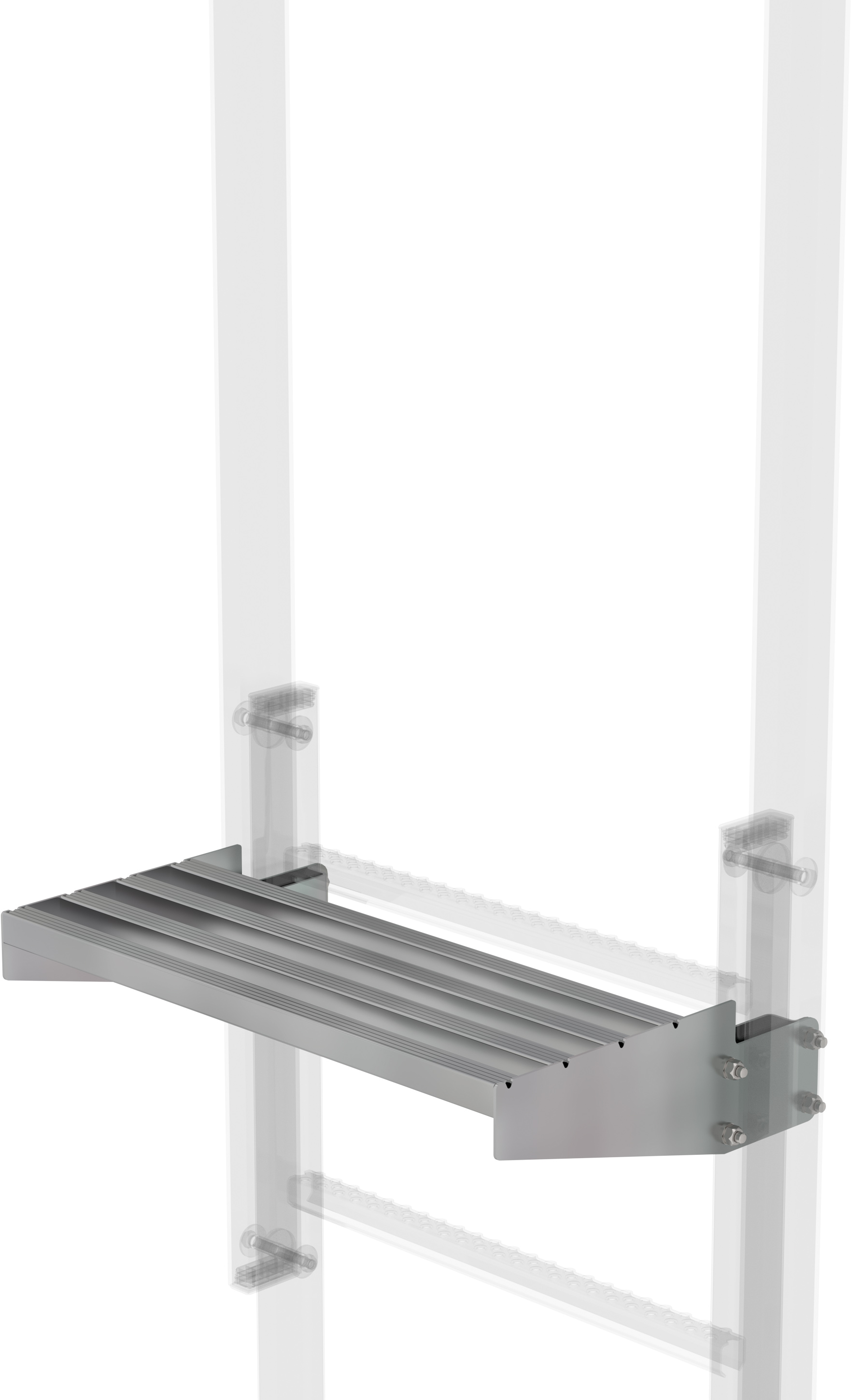 Günzburger Ausstiegstritt Stahl - 250 mm