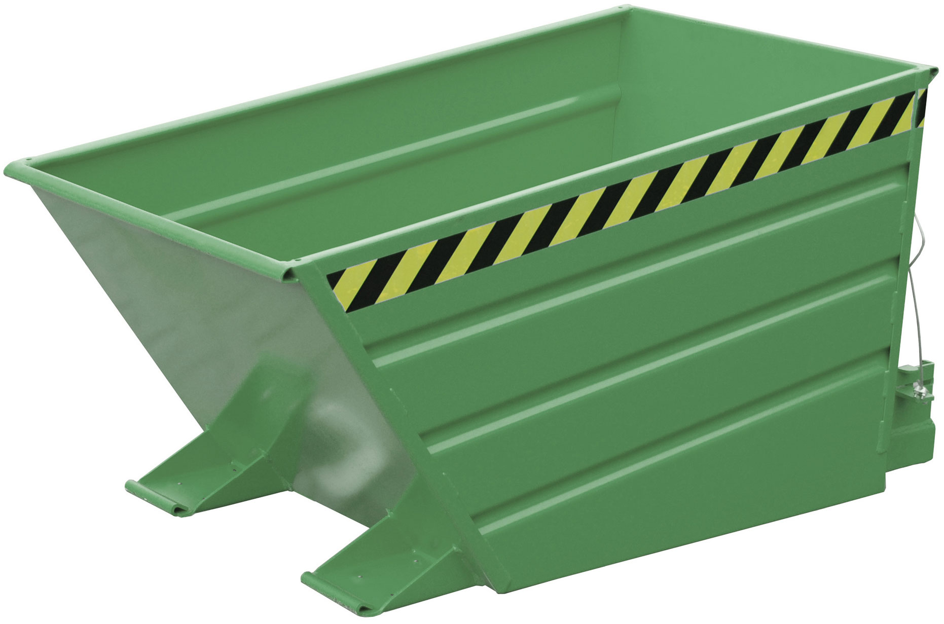 Bauer Kippbehälter VD-500 - RAL 6011 Kippmulde 500 Liter für Stapler - Schuttmulde resedagrün pulverbeschichtet (BA-4535-10-0000-4) Bild-01