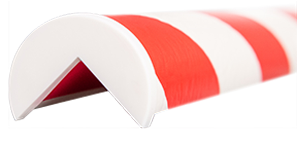 Knuffi Schutzprofil Abschlusskappe Typ A weiß PP Abschlusskappen für Warnprofile aus Polypropylen - 1 Paar (SM-EAW-101) Bild-01