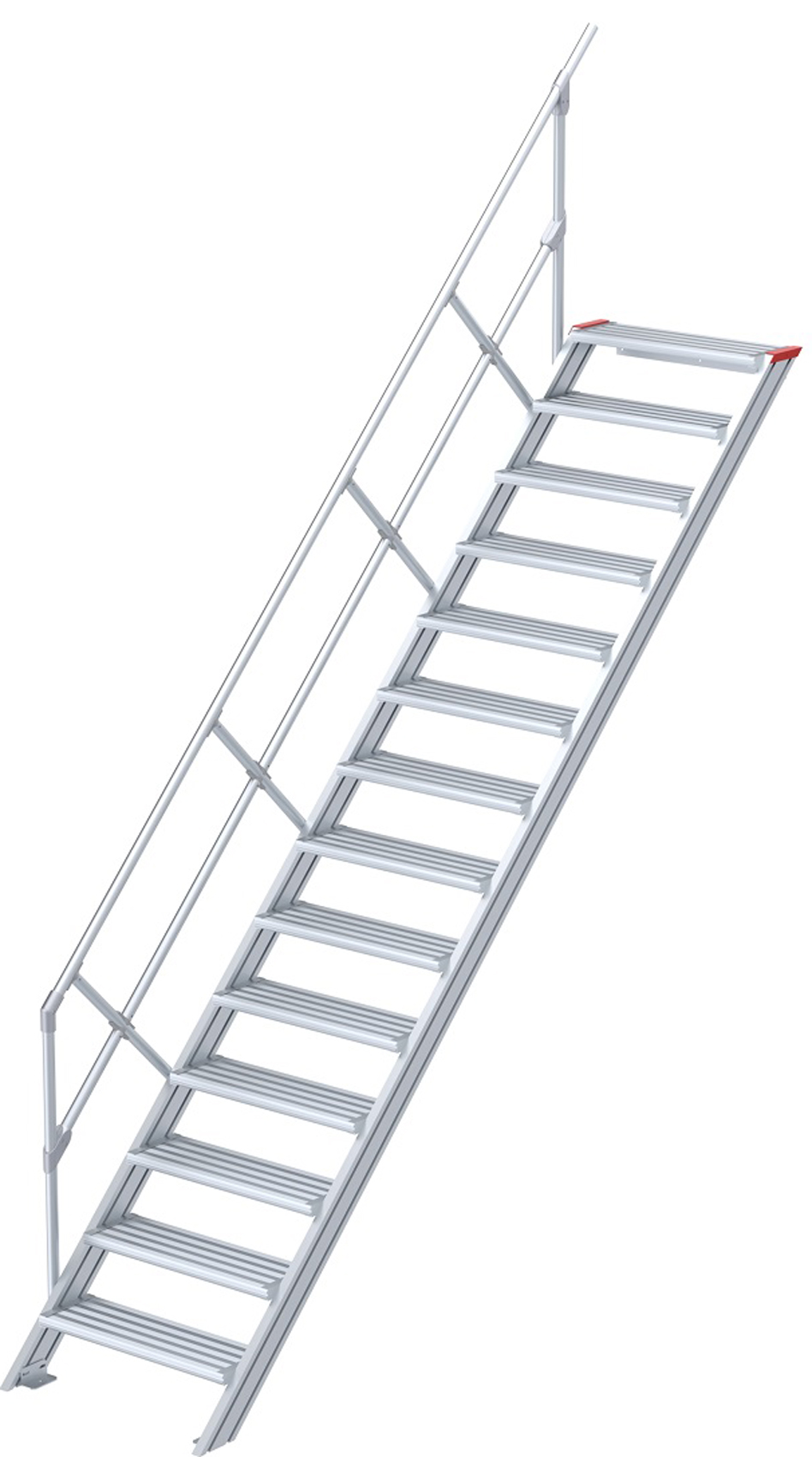 euroline Alu-Treppe 45° 14 Stufen - 800 mm