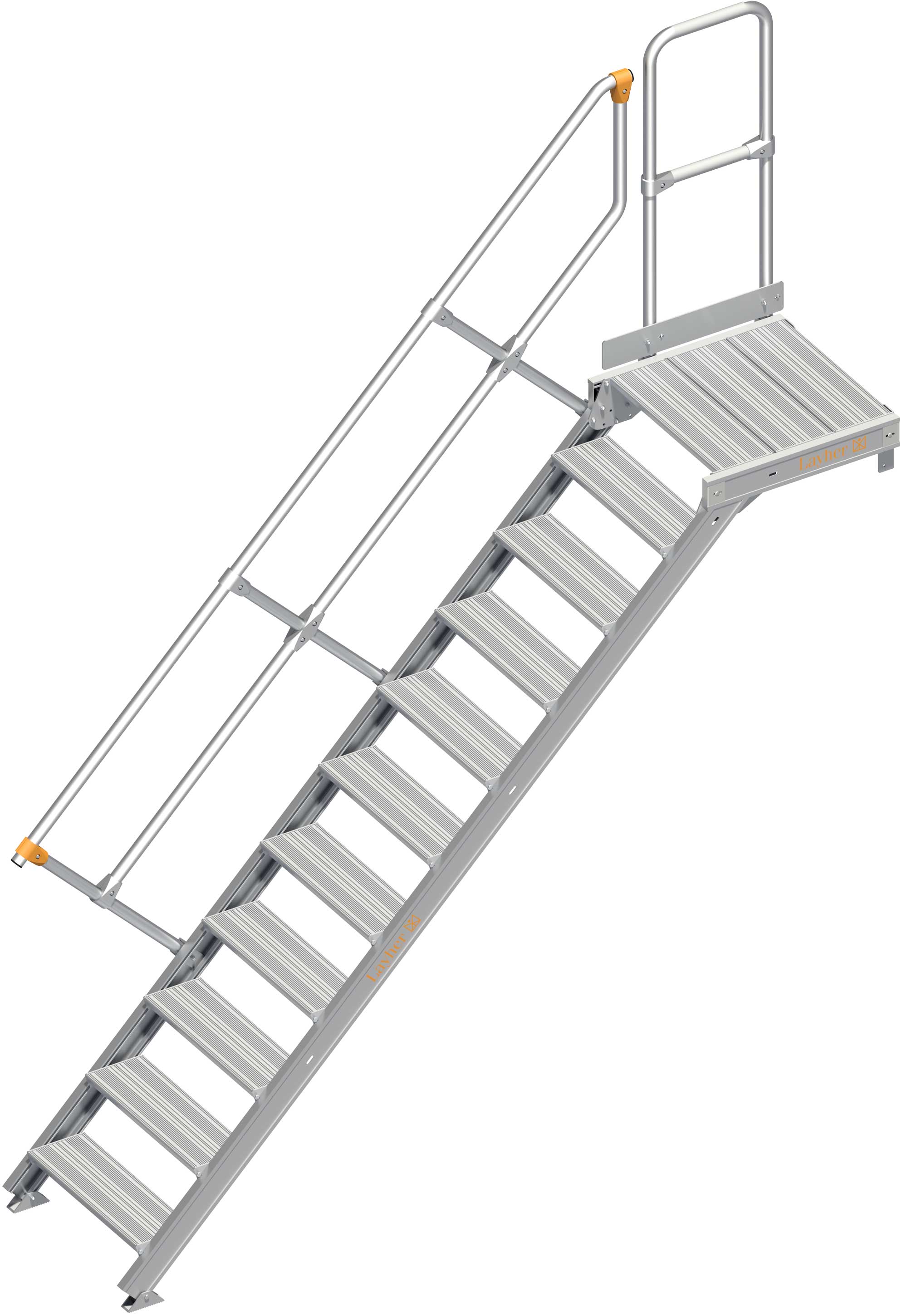 Layher Plattformtreppe 45° SG 11 Stufen - 600 mm breit