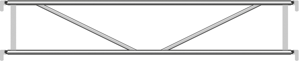 Layher Blitz Alu-Doppelgeländer 2,57 m