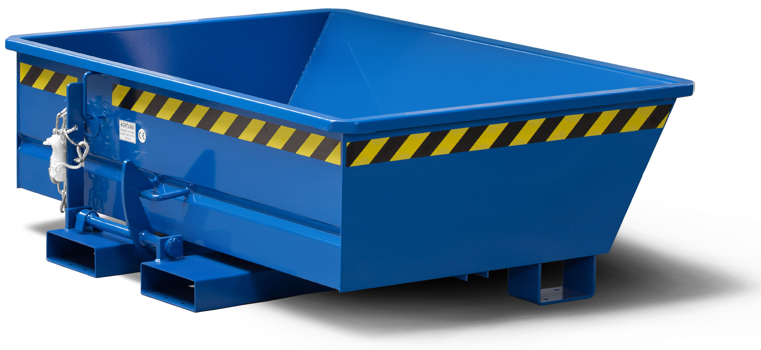 RR Industrietechnik Minikipper RMI-15 - RAL 5010 Kippmulde 150 Liter für Stapler - Schüttgutbehälter enzianblau pulverbeschichtet (RR-100800104) Bild-01