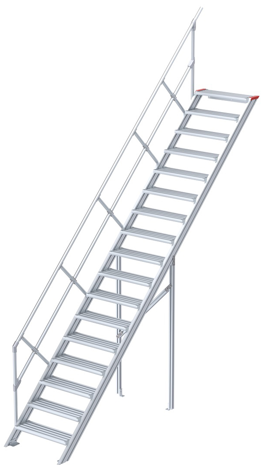 euroline Alu-Treppe 45° 17 Stufen - 1000 mm
