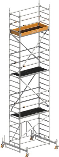 Rollgerüst Layher Zifa P2 hawego 1416216 mit Telegeländer - Arbeitshöhe 7,81 m  (LS-1416216-H) Bild-03