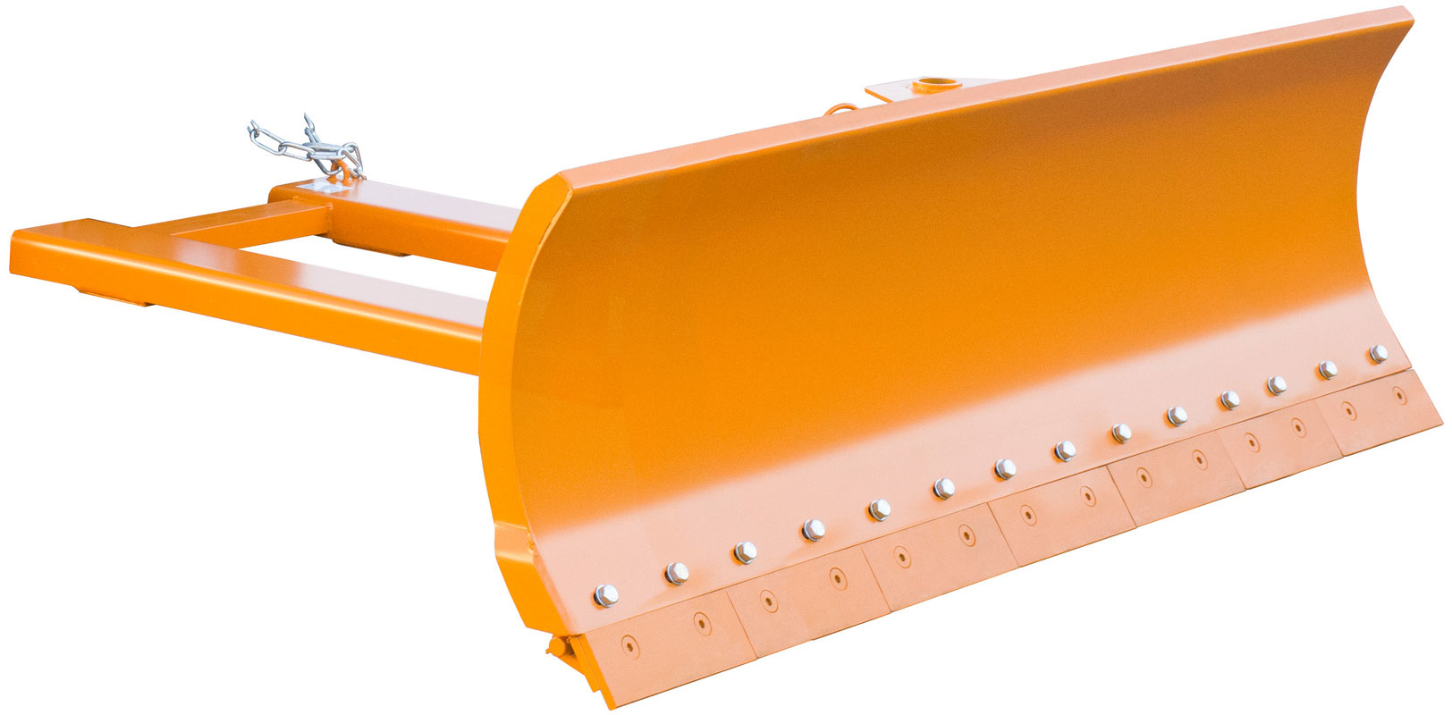 Bauer Schneeschieber SCH-F-210 Schneeschild mit Federklappschare für Gabestapler - Schneeräumer gelborange pulverbeschichtet (BA-4428-15-0000-1) Bild-01