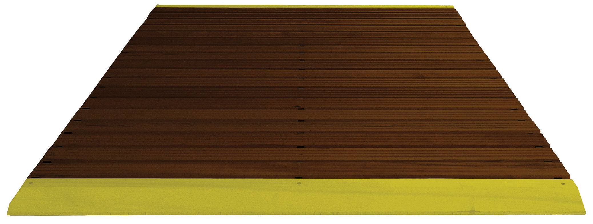 Miltex Arbeitsplatzmatte Yoga Holzrost Typ F natur - 1200 mm Breite je lfm Holzmatte Buche mit Auffahrkeile | durchbrochene geriefte Oberfläche - Bodenmatte naturbelassen je lfm bis max. 5,00 m Länge (MT-14200M) Bild-04
