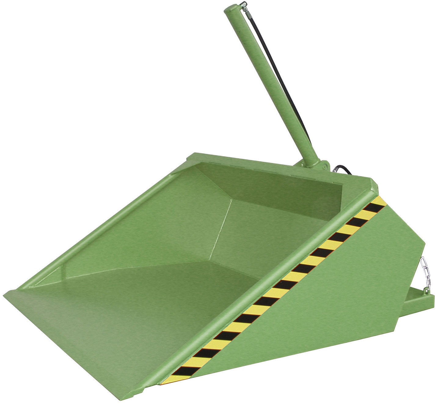 Bauer Staplerschaufel DGS-700 - RAL 6011 Schaufel mit Hydraulikanschluss 700 Liter für Stapler - Schuttschaufel | Schneeschaufel resedagrün pulverbeschichtet (BA-4489-02-0000-4) Bild-01