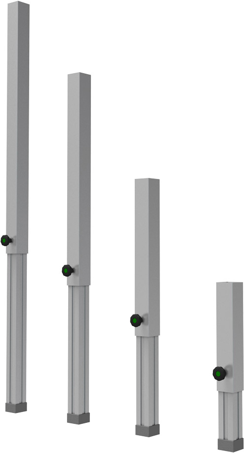 Global Truss Stage Teleskopfüße 60 x 60 mm