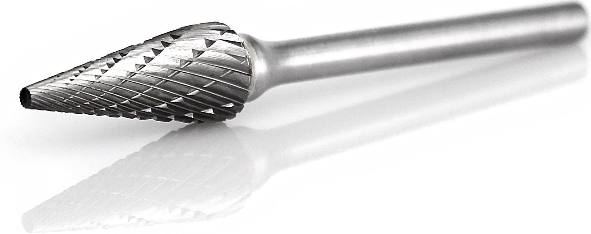 procut Hartmetallfrässtift Spitzkegelform SKM M30315-6 Schaft-∅ 3 mm - Kopf-∅ 3 mm - Kreuzverzahnung (PC-M30315-6) Bild-01