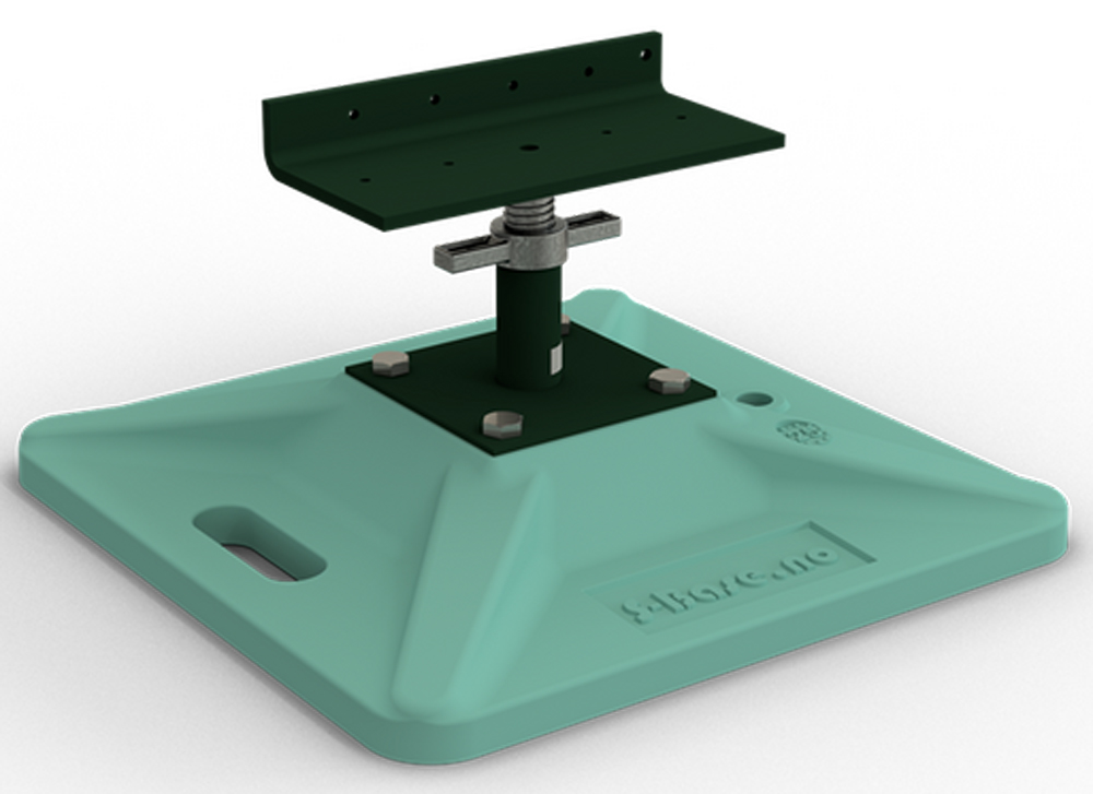 Schake S-Base System - Stütze für Gebäude Containerfundament nach ISO 14025 und EN 15804 | Stellbereich  (SK-S1S-BASE-A-2) Bild-01