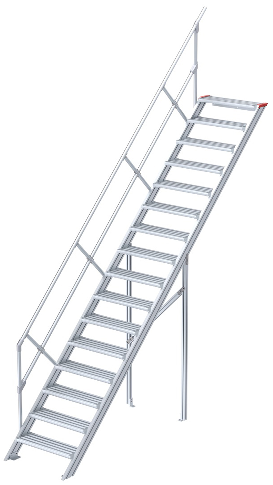 euroline Alu-Treppe 45° 16 Stufen - 800 mm