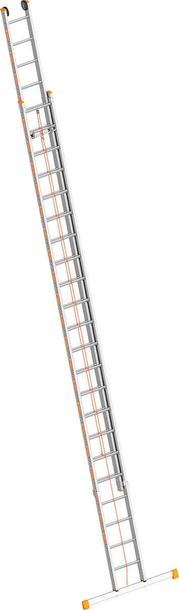 Layher Seilzugleiter Alu 2x22 Sprossen