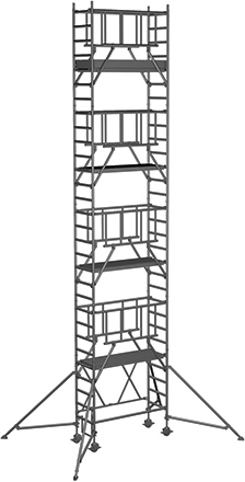 Klappgerüst ZARGES CompactMaster S-PLUS 1T - AH 9,60m