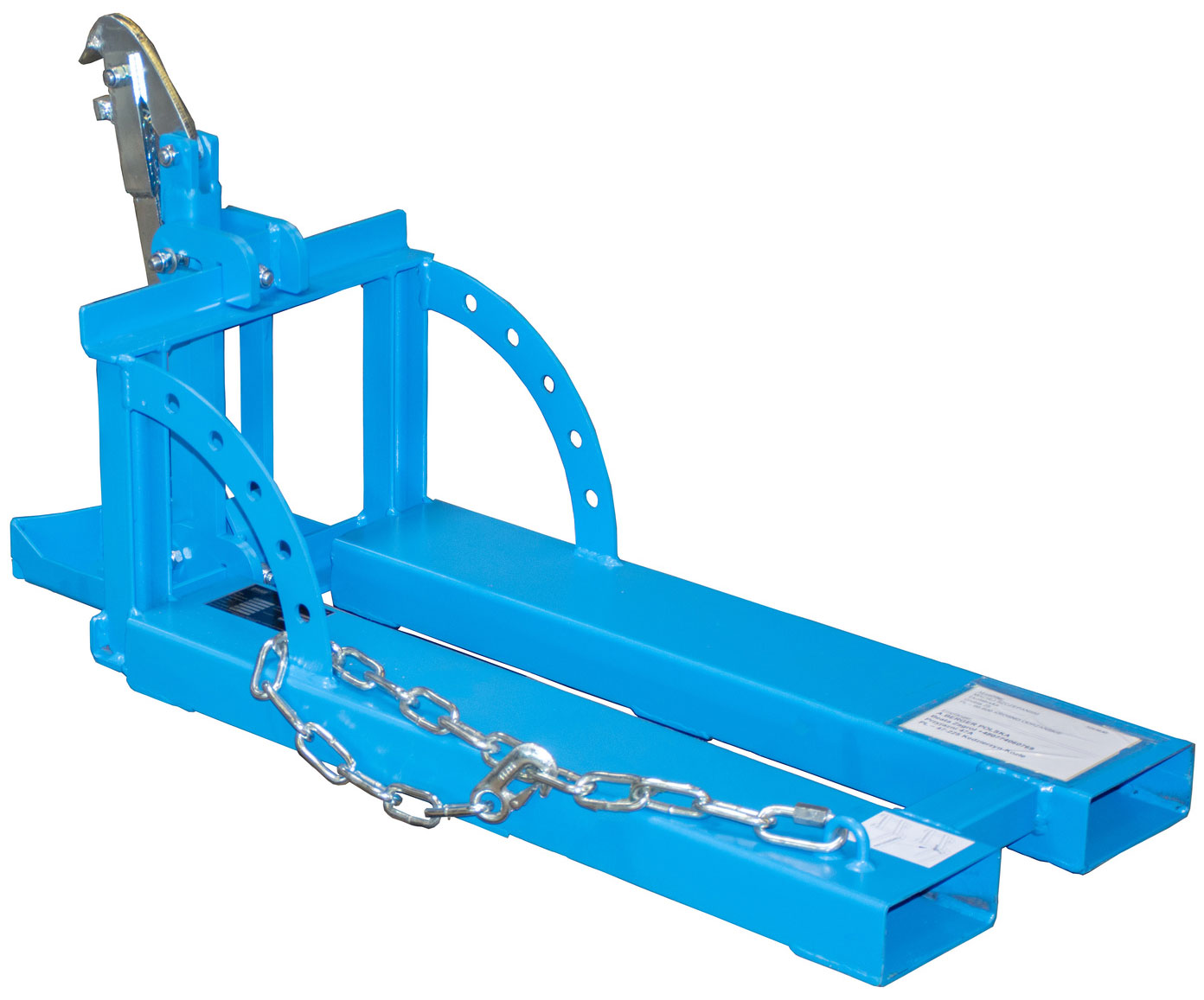 Bauer Fasslifter RS 60-I - RAL 5012 Transporthilfe für 1 Fass 60 Liter - Fassheber lichtblau pulverbeschichtet (BA-4408-30-0000-3) Bild-01