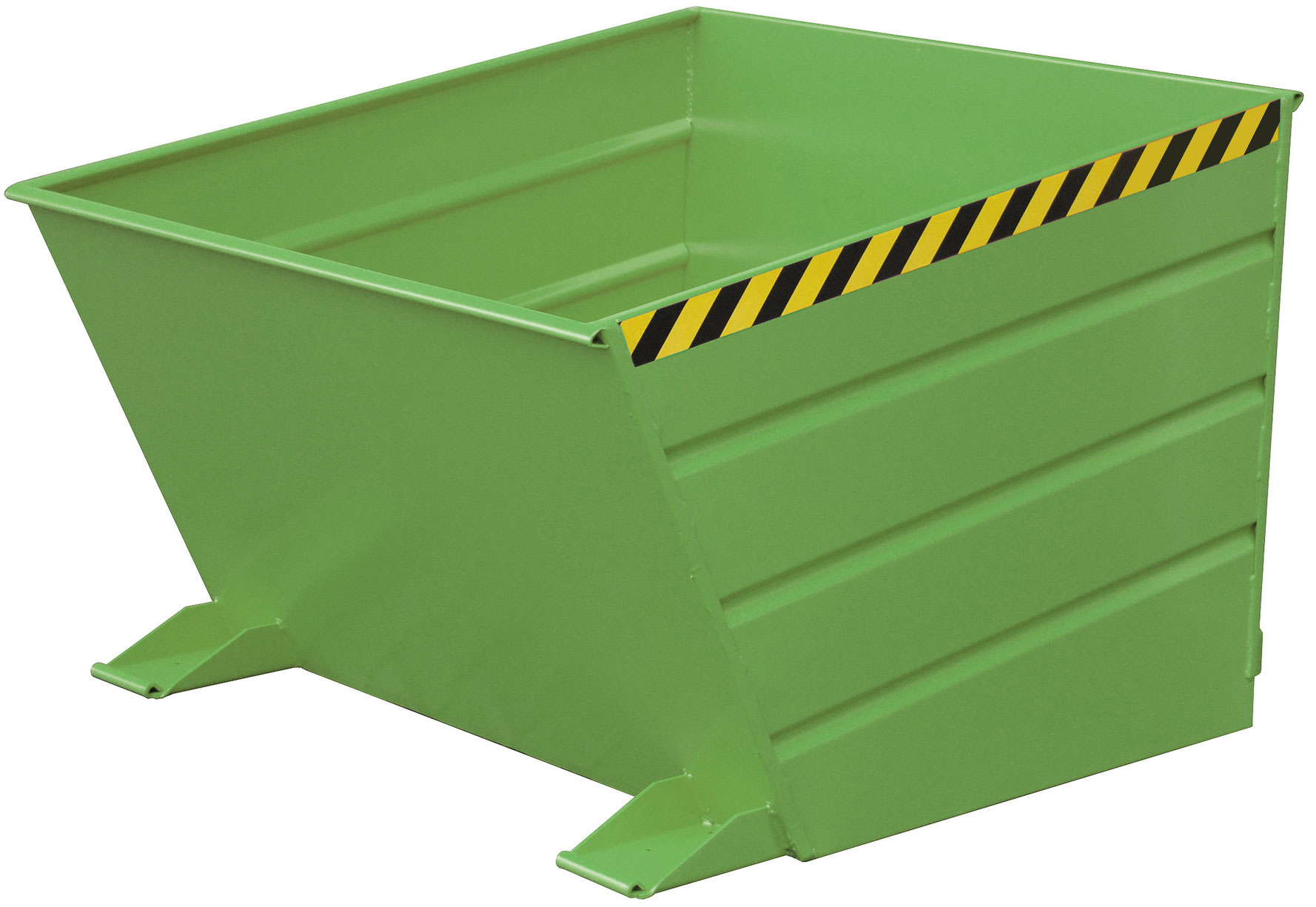Bauer Kippbehälter VD-1000 - RAL 6011 Kippmulde 1000 Liter für Stapler - Schuttmulde resedagrün pulverbeschichtet (BA-4535-13-0000-4) Bild-01
