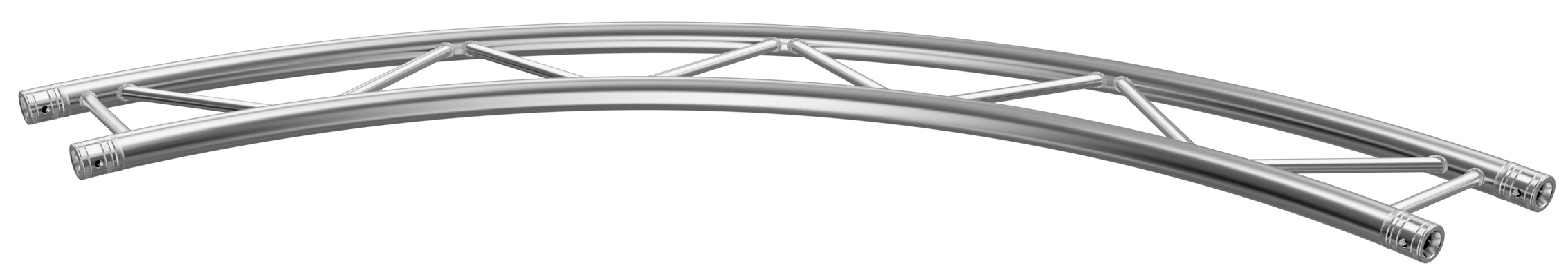 Global Truss Traverse F32 Kreisstück für Ø 3,0 m 90° H 2-Punkt Traverse horizontal aus Aluminium (GT-F32R15-90H) Bild-01