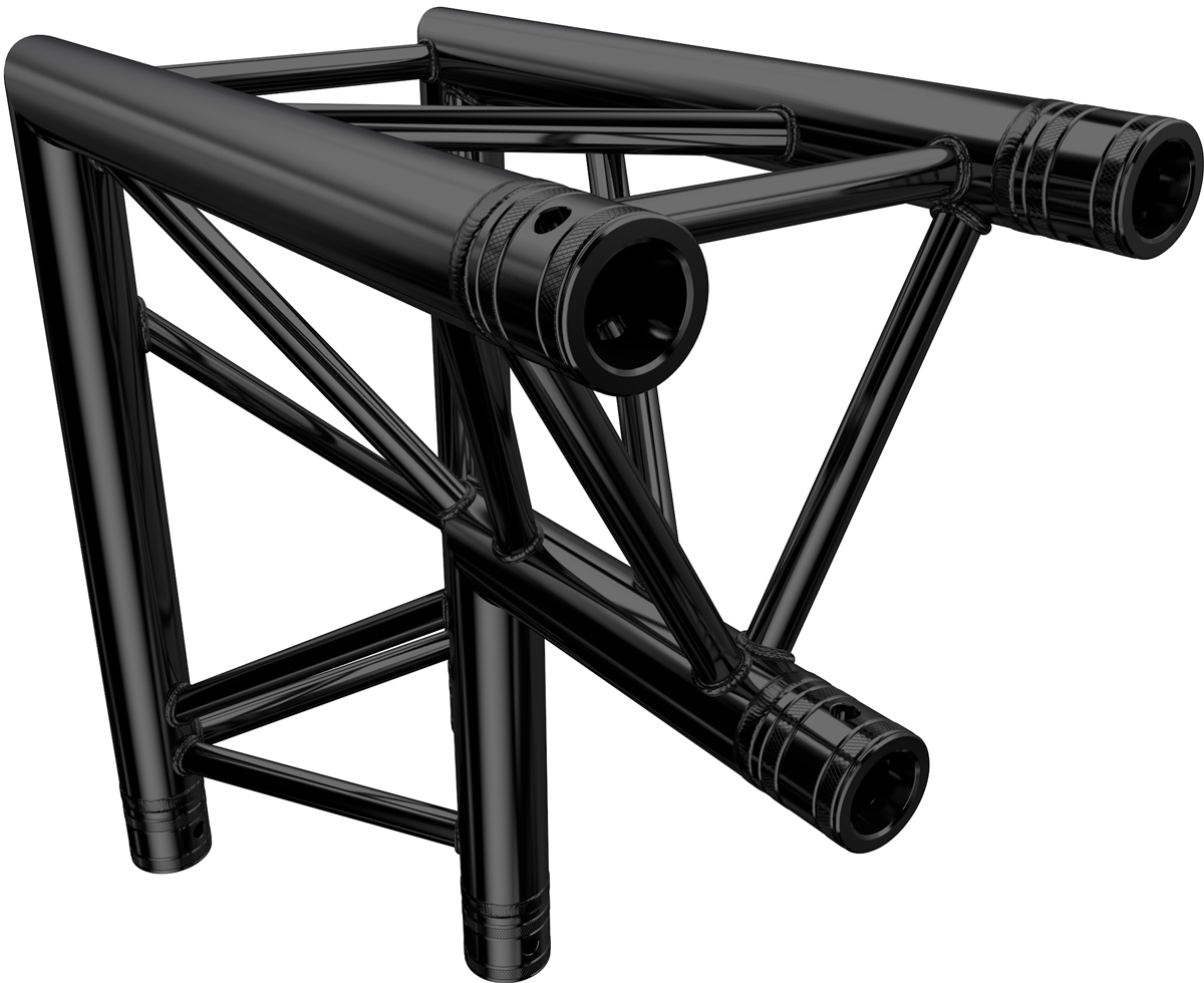 Global Truss F33 2-Weg Ecke C25 90° Stage Black