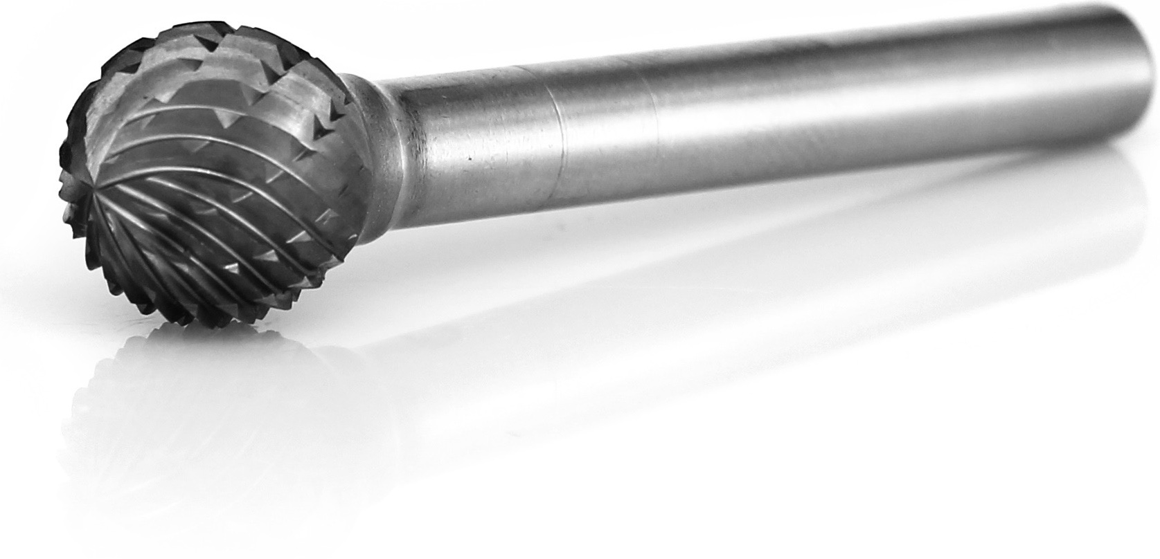 procut Hartmetallfrässtift Kugelform KUD D61111-6 Schaft-∅ 6 mm - Kopf-∅ 11 mm - Kreuzverzahnung (PC-D61111-6) Bild-01