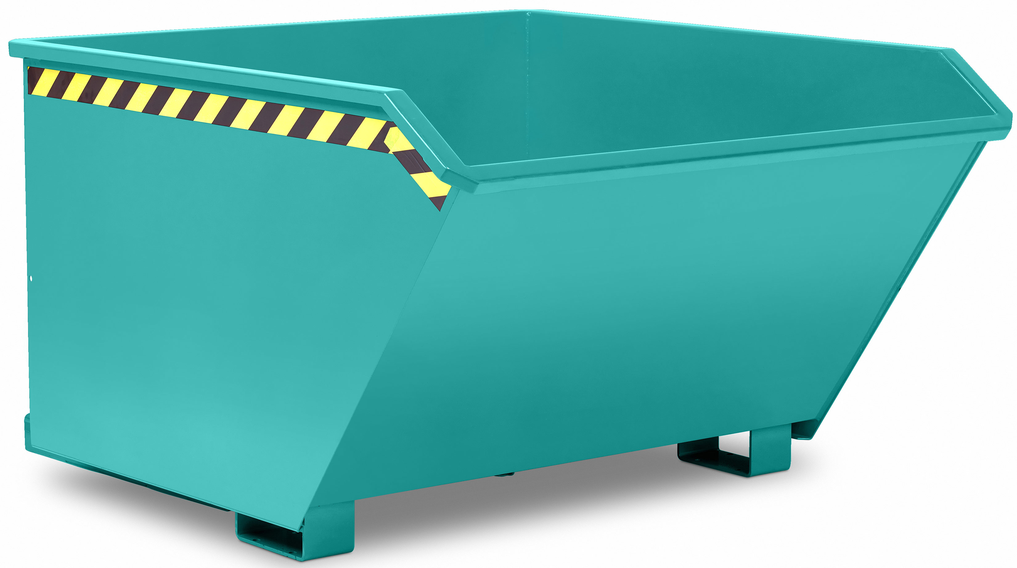 RR Industrietechnik Universalkipper RUK-30 - RAL 5018 Kippmulde 300 Liter für Stapler - Kippbehälter türkisblau pulverbeschichtet (RR-100400138) Bild-01