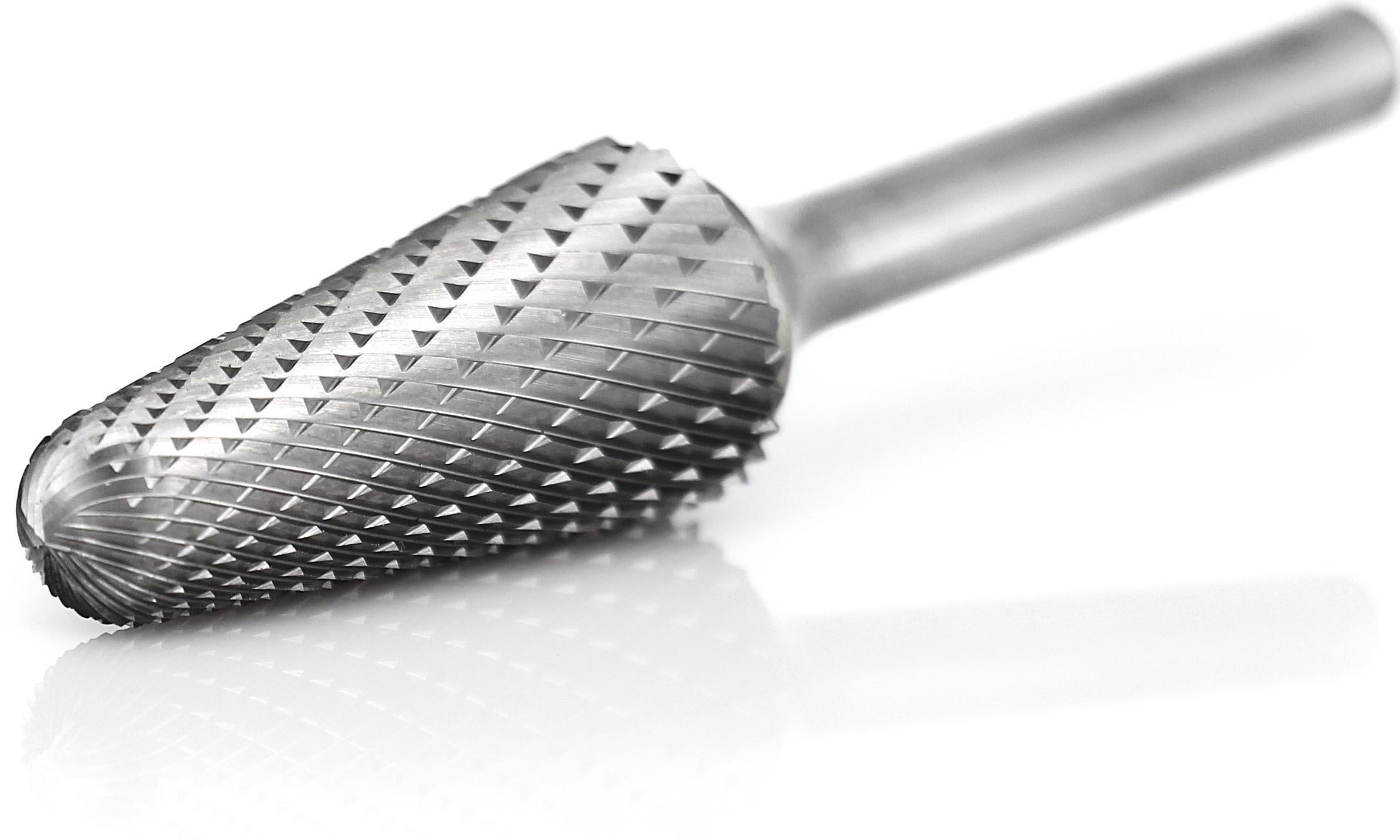 procut Hartmetallfrässtift -grob- Rundkegelform KEL L61533-5 Schaft-∅ 6 mm - Kopf-∅ 15 mm - GROB-Verzahnung (PC-L61533-5) Bild-01