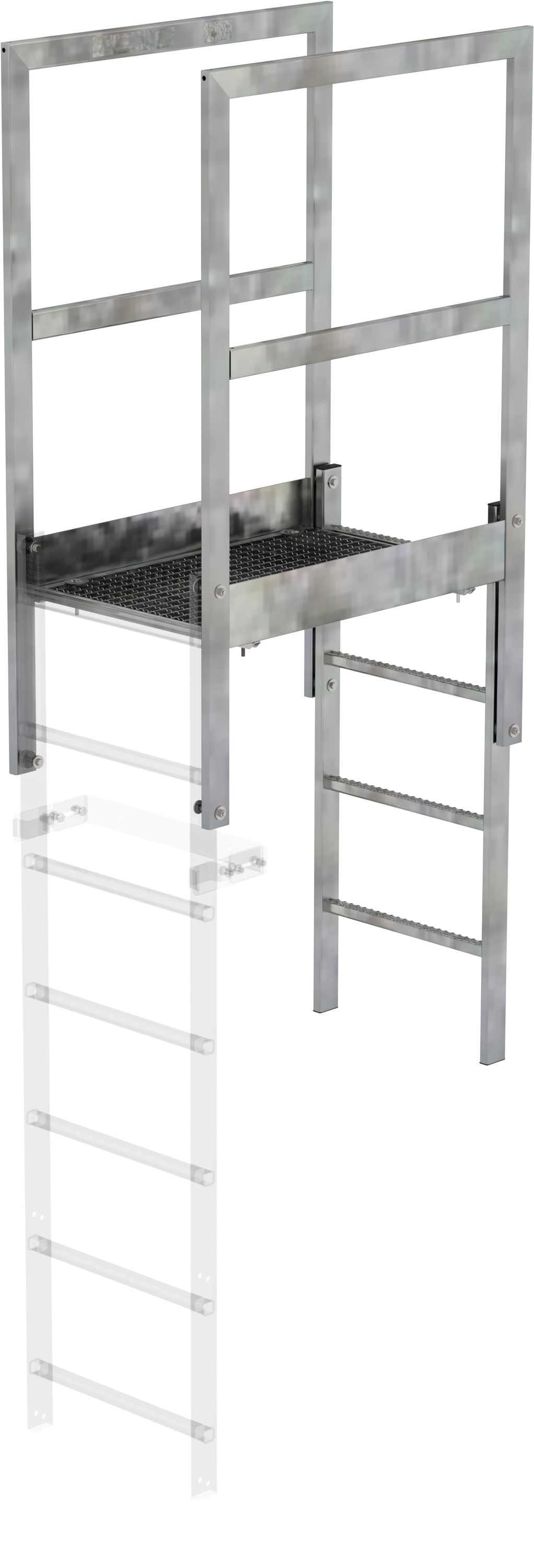 Günzburger Attika-Überstieg Stahl - 1000 mm