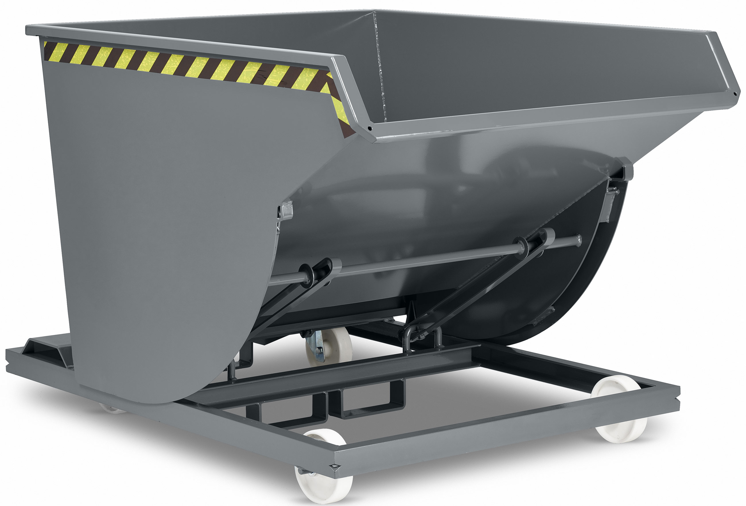 RR Industrietechnik Spänekipper RSK-S 30 - RAL 7005 Kippmulde 300 Liter für Stapler - Schüttgutbehälter mausgrau pulverbeschichtet (RR-100800326) Bild-01
