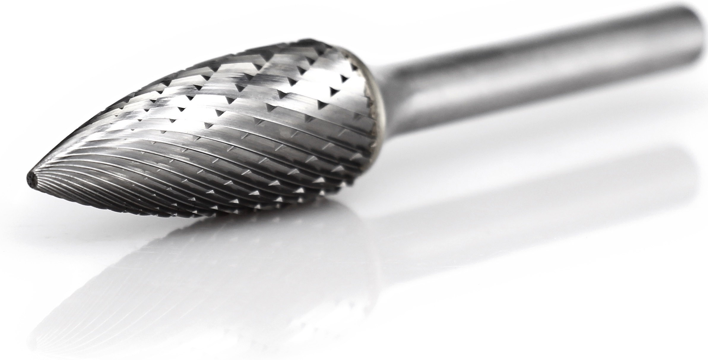 procut Hartmetallfrässtift Geschossform SPG G61230-6 Schaft-∅ 6 mm - Kopf-∅ 12 mm - Kreuzverzahnung (PC-G61230-6) Bild-01