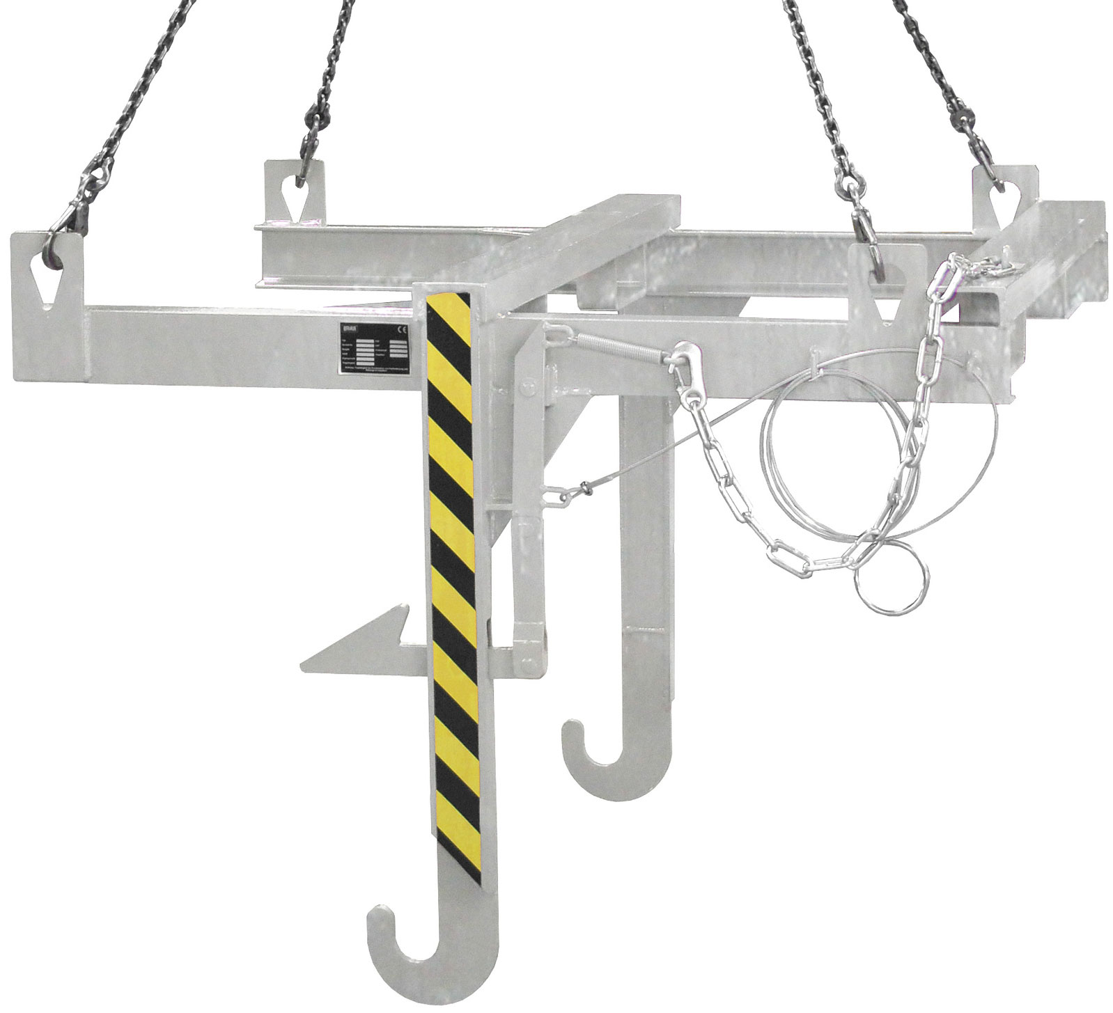 Bauer Baustoffbehälter Traverse BBT - verzinkt Kippvorrichtung mechanisch für Container 1000 Liter - Kipptraverse Stahl verzinkt (BA-4511-08-0000-7) Bild-01