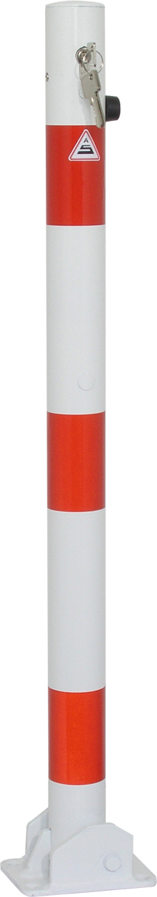 Schake Absperrpfosten UDP Ø 60 mm weiß | rot
