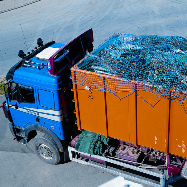 Huck Containernetz mit Gummispannleine