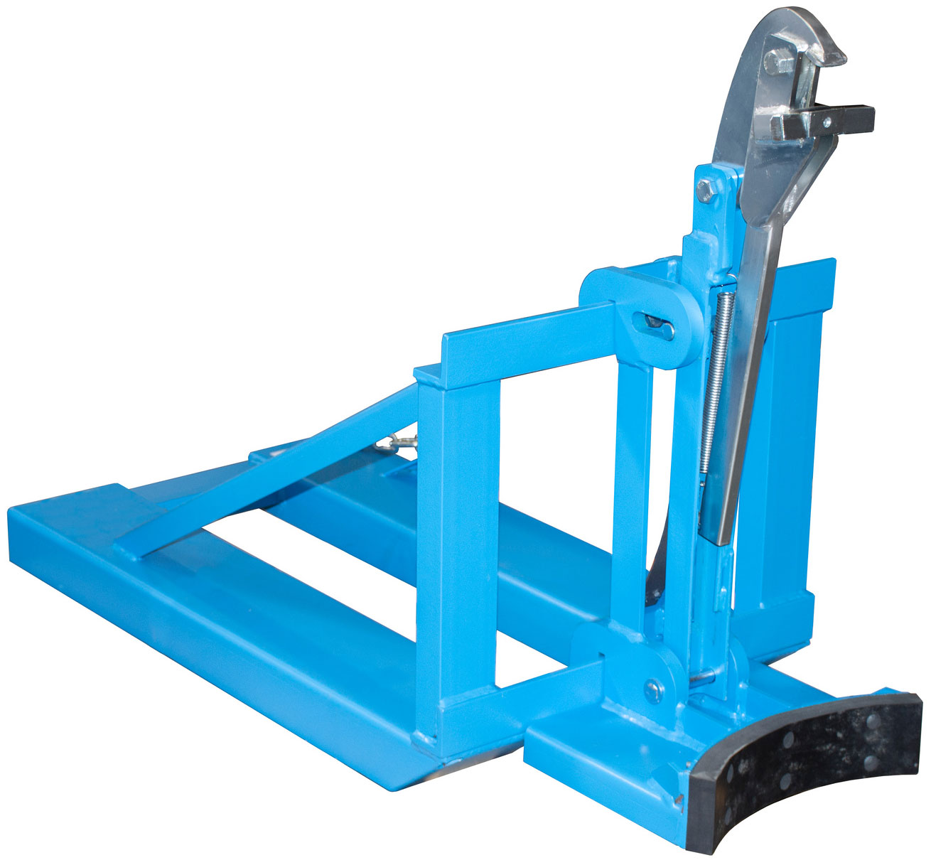 Bauer Fasslifter RS-I|91 - RAL 5012 Transporthilfe für 1 Fass 200 Liter - breite Auflage - Fassheber lichtblau pulverbeschichtet (BA-4408-23-0000-3) Bild-01