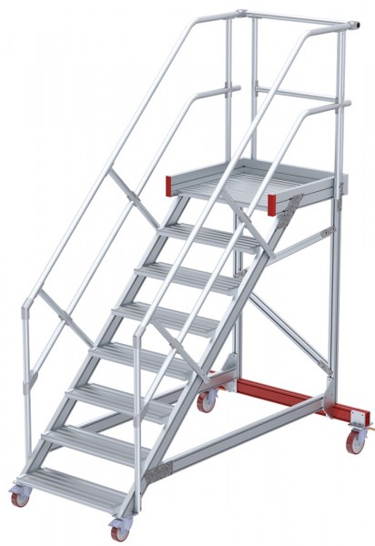 euroline Wartungsbühne 45° SG 8 Stufen - 1000 mm
