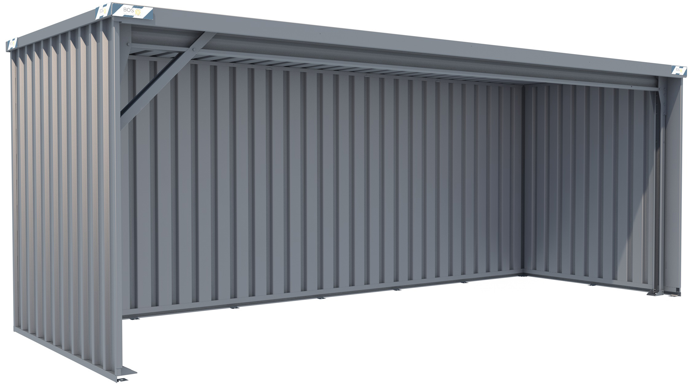 BOS Unterstand 6100 x 2300 x 2380 mm