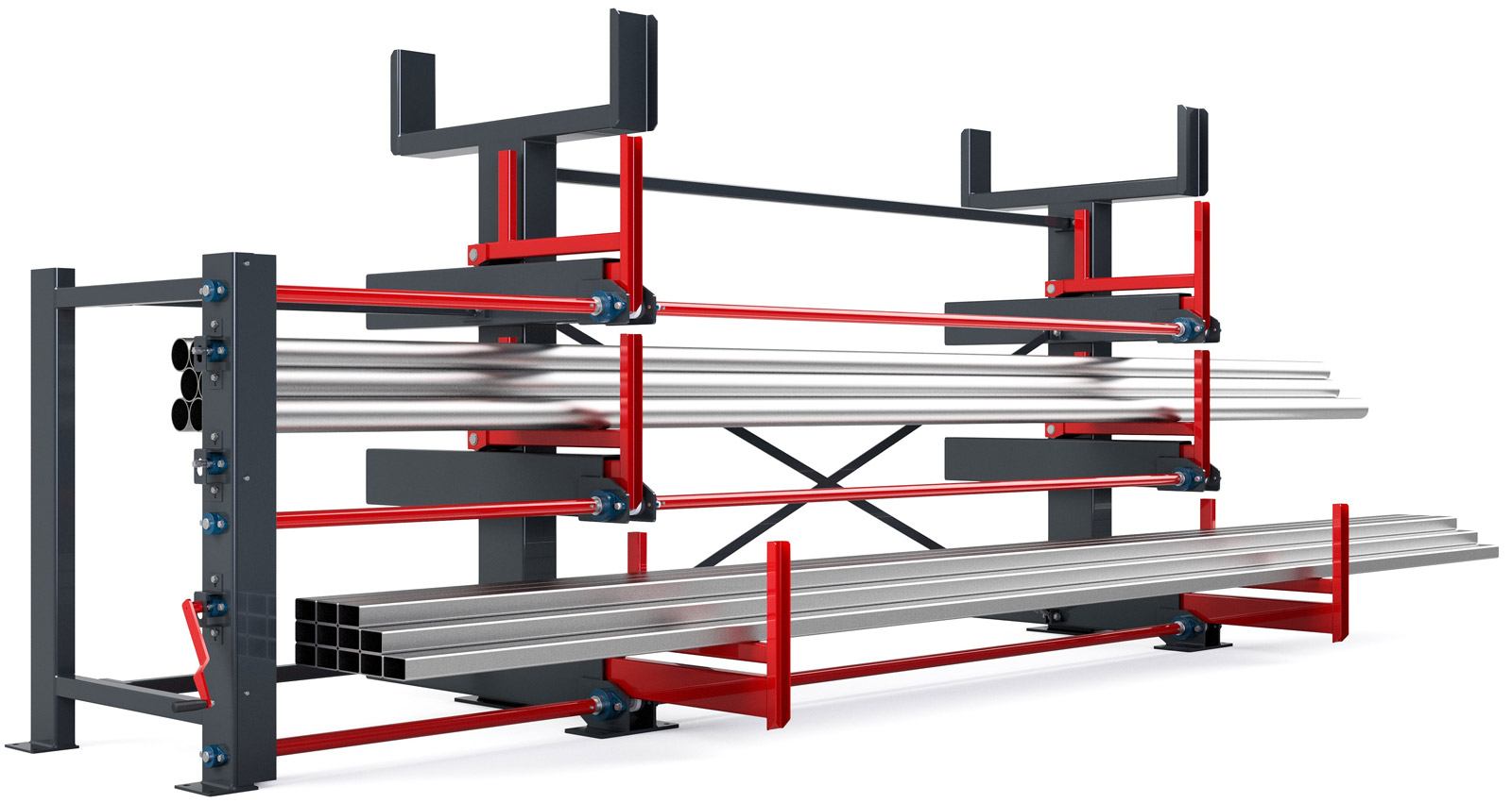 RR Industrietechnik Schwerlast Roll-Aus-Regal RRS-EM 760|3