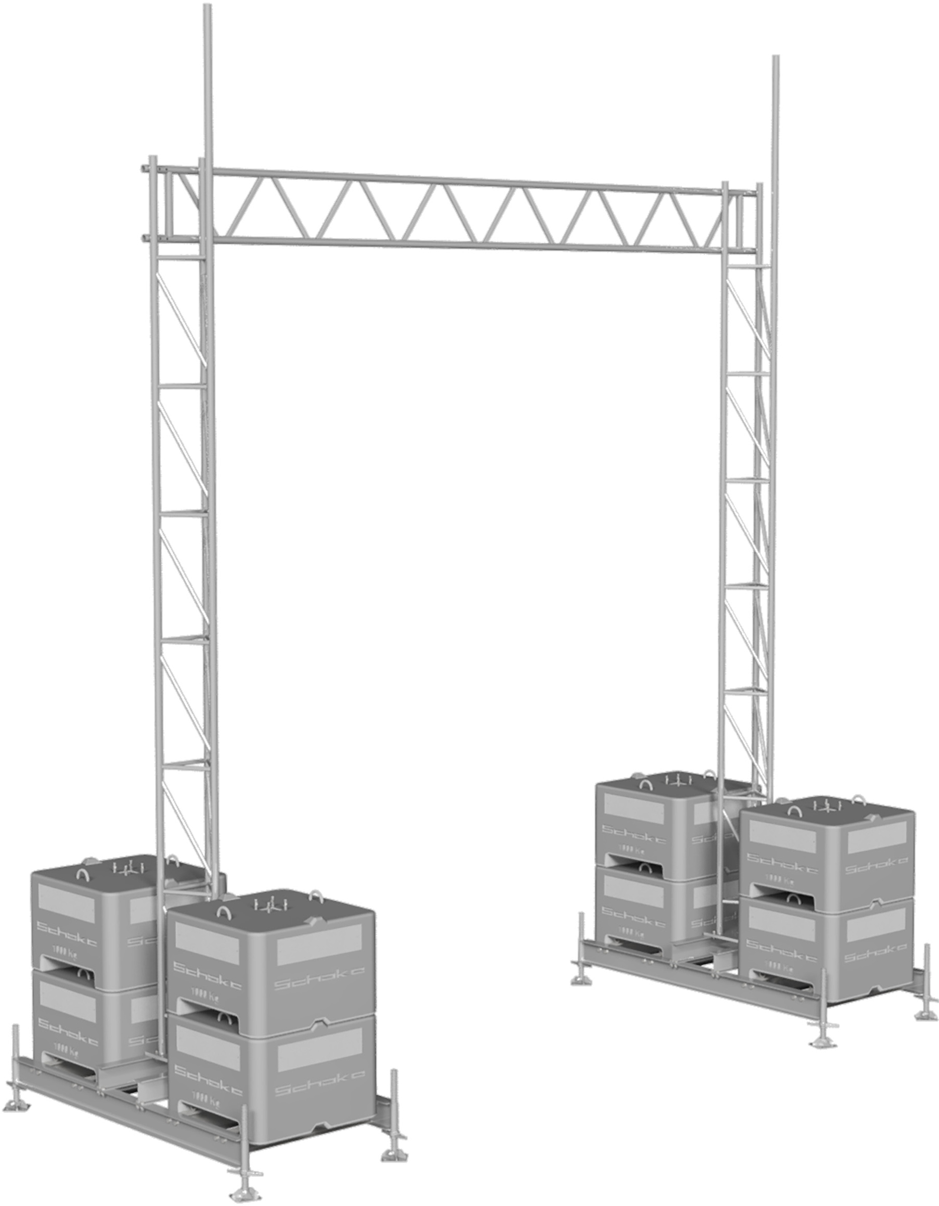 Schake Aufstellvorrichtung Kabelbrücke | Straßenüberführung 5200 mm