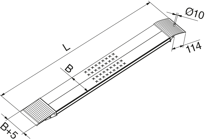Vorschau: Altec Auffahrrampe AOH 600 - 1470 mm