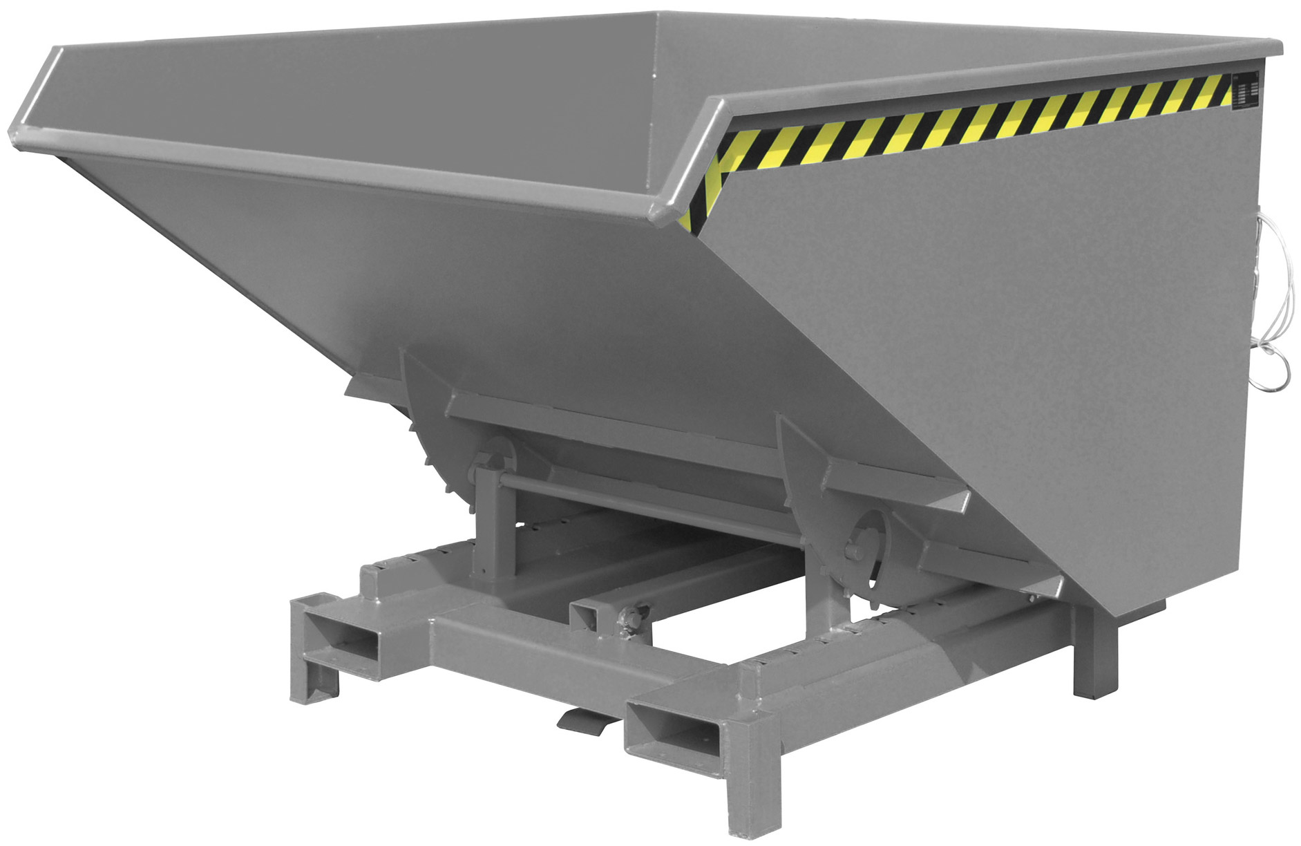 Bauer Schwerlastkipper SK-2100 - RAL 7005 Kippmulde 2100 Liter für Stapler - Kippcontainer mausgrau pulverbeschichtet (BA-4498-25-0000-5) Bild-01