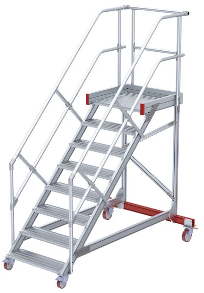 euroline Wartungsbühne 45° SG 8 Stufen - 600 mm