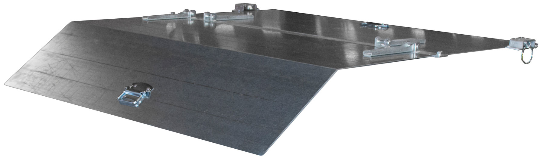 Bauer Deckel verzinkt Kippbehälter BK 120 2-teiliger Deckel für Muldenkipper - Stahl verzinkt (BA-4410-09-0800) Bild-01