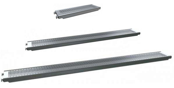 Schake Stahl-Gerüstbohle Arbeitsplattform Stahlboden 32 cm breit für Steigtritt und Faltgerüstbock - verschiedene Längen (SK-C-103210) Bild-01