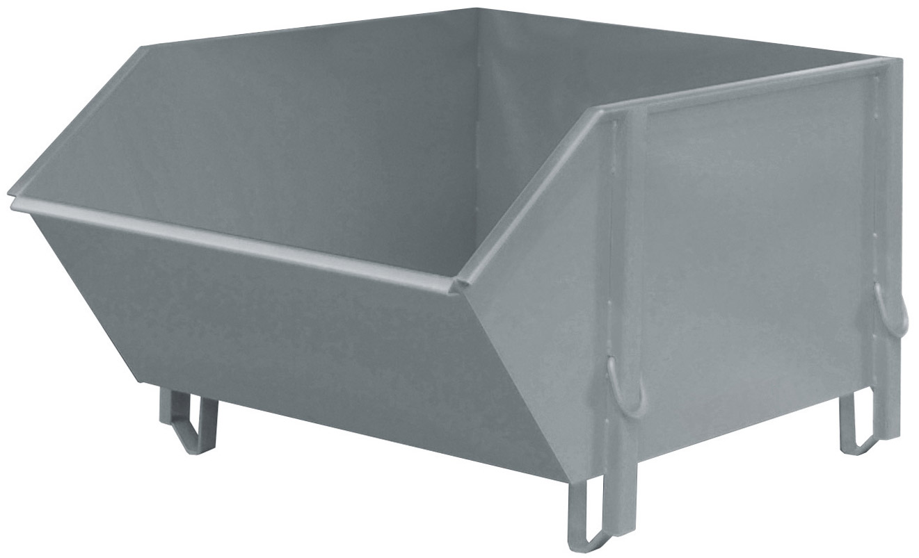 Bauer Baustoffbehälter BBG-100 - RAL 7005 Transportbehälter 1000 Liter für Kran - Container mausgrau pulverbeschichtet (BA-4511-10-0000-5) Bild-01