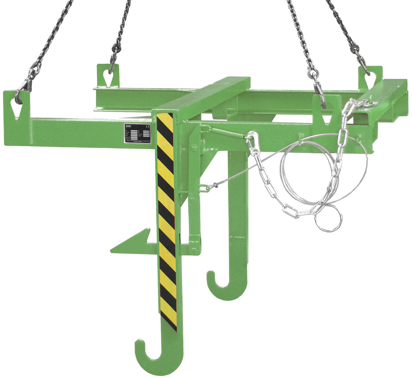 Bauer Baustoffbehälter Traverse BBT - RAL 6011 Kippvorrichtung mechanisch für Container 1000 Liter - Kipptraverse resedagrün pulverbeschichtet (BA-4511-08-0000-4) Bild-01
